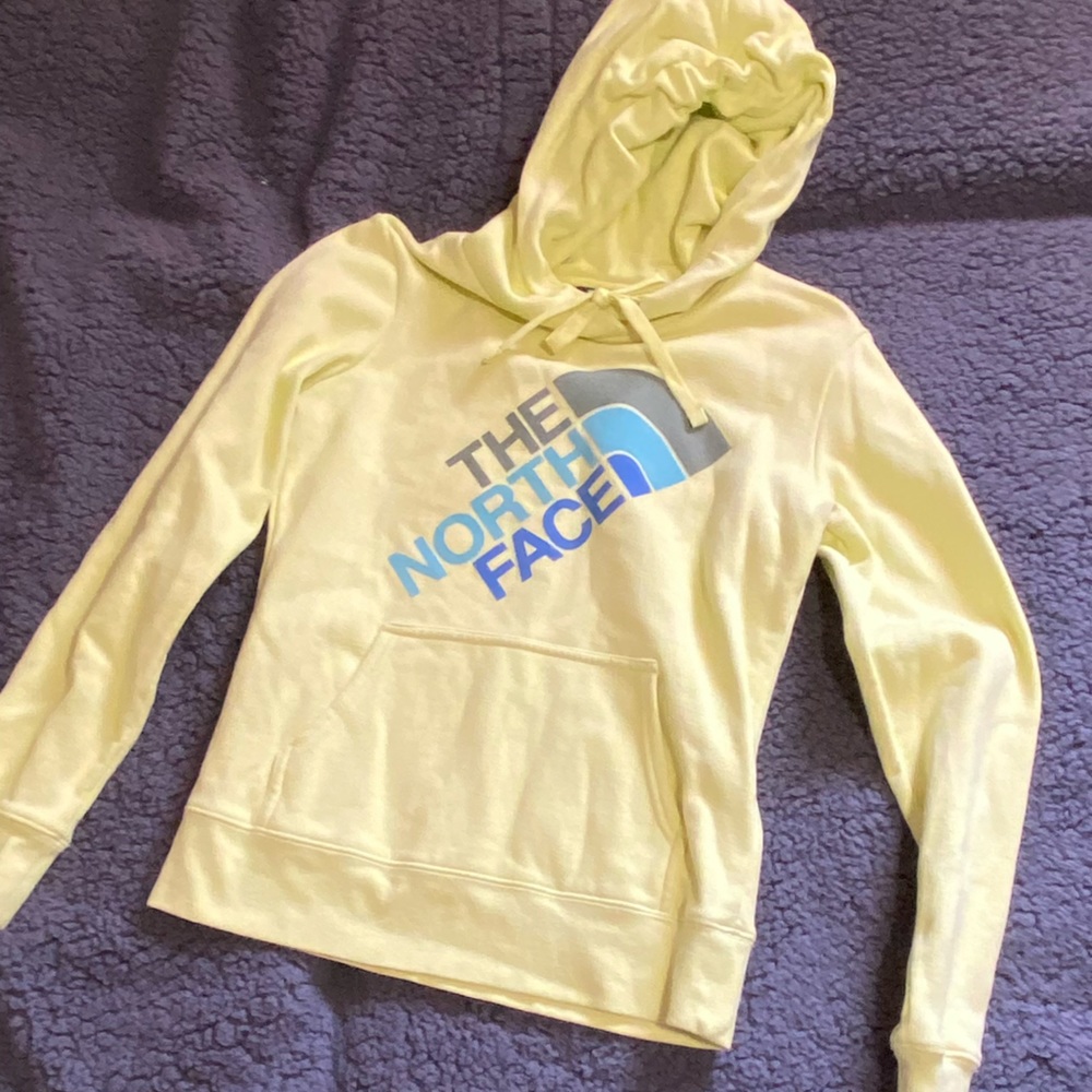 The north yellow and blue hoodie women’s